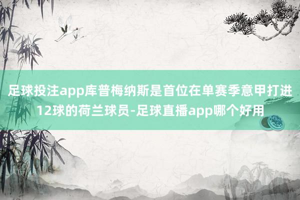 足球投注app库普梅纳斯是首位在单赛季意甲打进12球的荷兰球员-足球直播app哪个好用