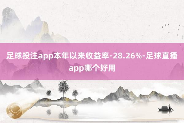 足球投注app本年以来收益率-28.26%-足球直播app哪个好用