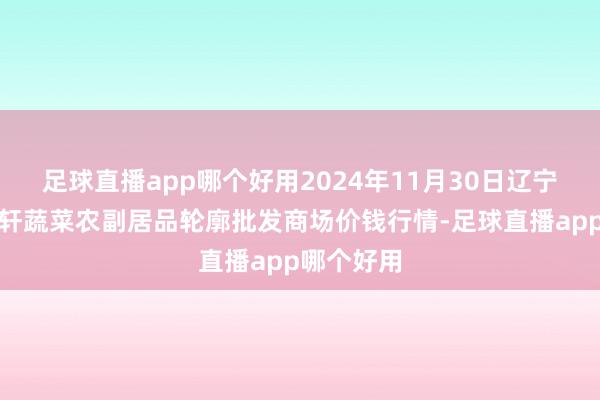 足球直播app哪个好用2024年11月30日辽宁阜新市瑞轩蔬菜农副居品轮廓批发商场价钱行情-足球直播app哪个好用