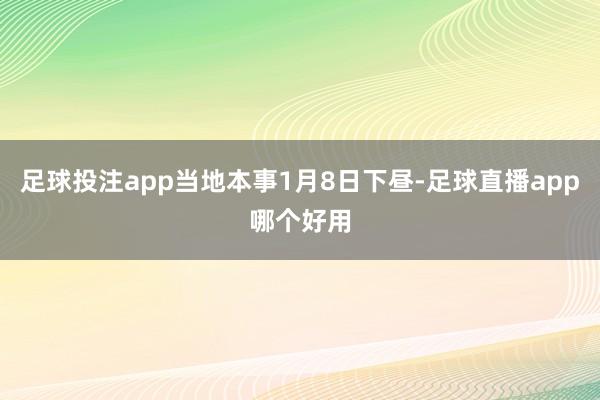 足球投注app当地本事1月8日下昼-足球直播app哪个好用
