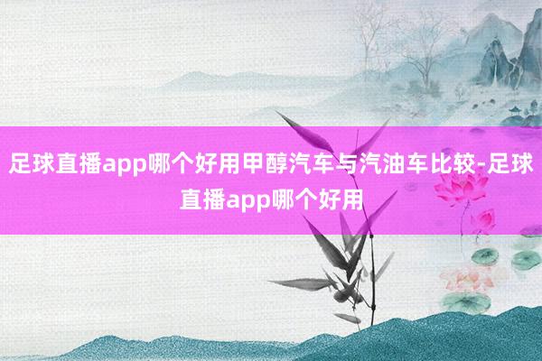 足球直播app哪个好用甲醇汽车与汽油车比较-足球直播app哪个好用