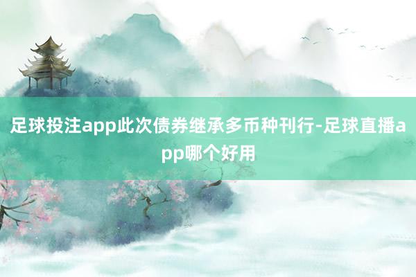 足球投注app此次债券继承多币种刊行-足球直播app哪个好用