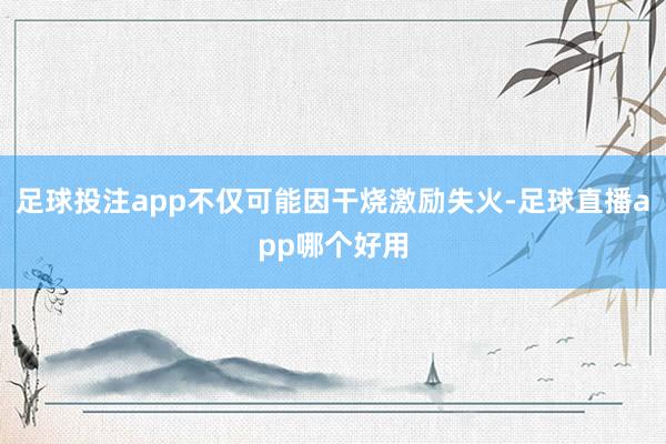 足球投注app不仅可能因干烧激励失火-足球直播app哪个好用