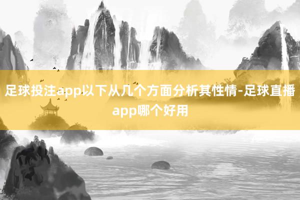 足球投注app以下从几个方面分析其性情-足球直播app哪个好用